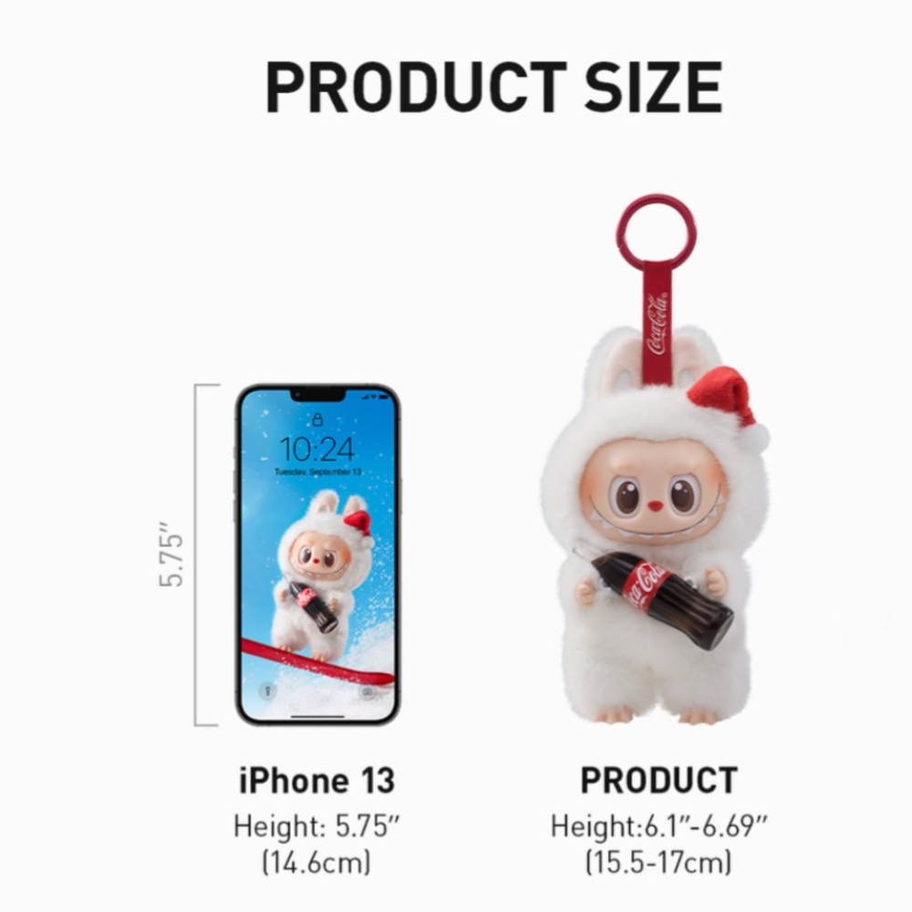 LABUBU -THE MONSTERS COCA-COLA SERIES-Vinyl Face Blind Box “Happy Factor” NWOT - Picture 13 of 15